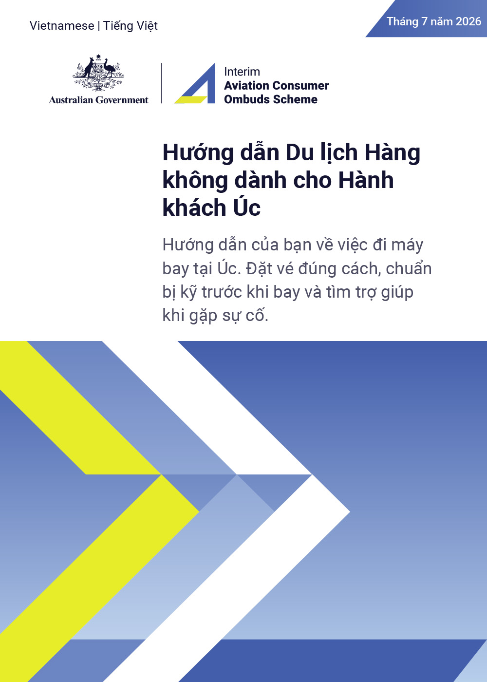 ACOS Australian Air Passenger Travel Guide – short version – Tiếng Việt (Vietnamese)