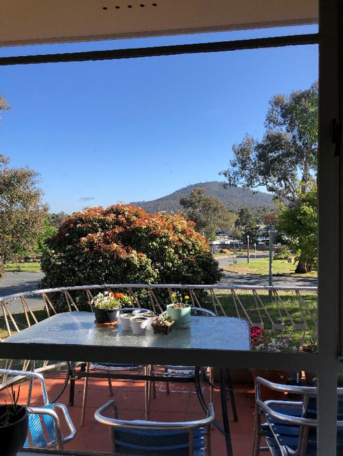 view of mount ainslie from work station