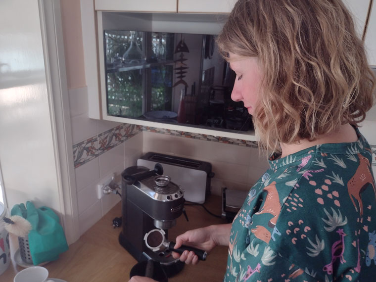 morning tea working at home