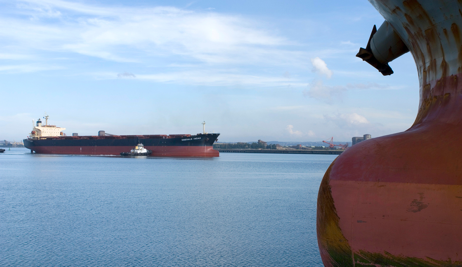 Australian cargo vessel at wharf