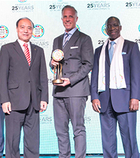 Left: Houlin Zhao: ITU Secretary-General; Middle: Dr Tobias Feakin: Australian Ambassador for Cyber Affairs; Right: Brahima Sanou: Director of the ITU Telecommunication Development Bureau.