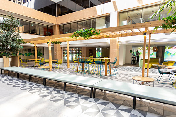 Infrastructure House atrium