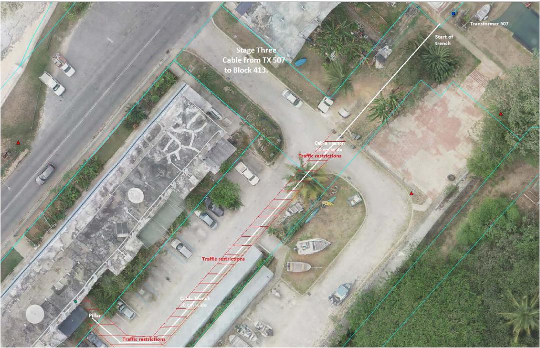 affected areas of block 413
