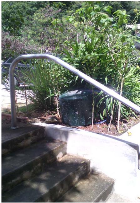 electricity distribution pillar/green dome