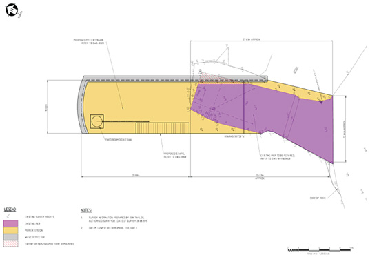 plams for the cascade pier extension to be released with the tender