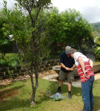 Collecting scale and fruit flies at Silver City