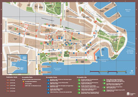 The Rocks Accessibility map