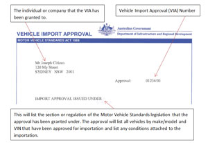 vehicle import approval
