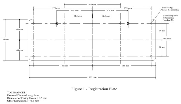 Figure 1 REGISTRATION VIN PLATE