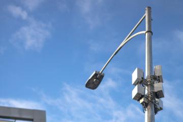 EME device mounted on a lamp post