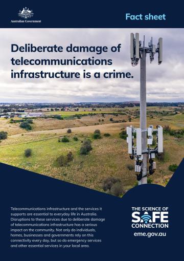 Deliberate damage of telecommunications infrastructure is a crime