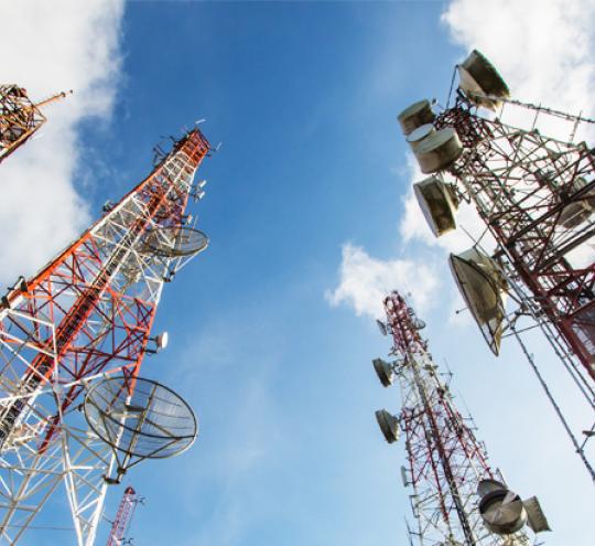 Four mobile towers