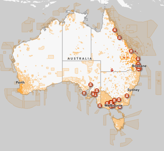 An example of the drone local laws map