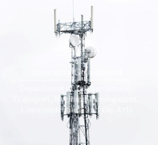 Image of telecommunications monopole.