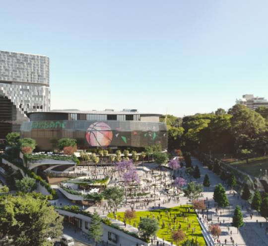 Artist’s impression of new Brisbane Arena venue.