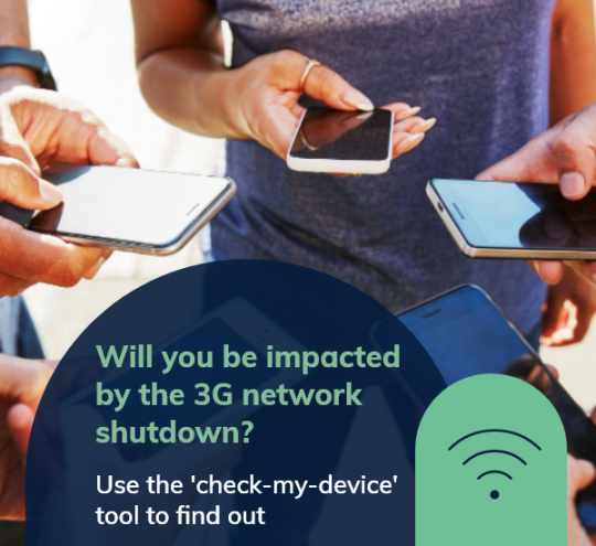 Will you be impacted by the 3G network shutdown? Use the 'check-my-device' tool to find out