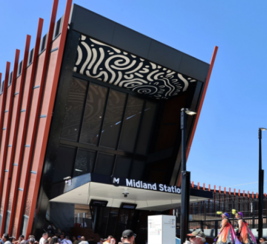 Entrance to Midland Station