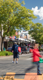 Regional town pedestrian crossing 