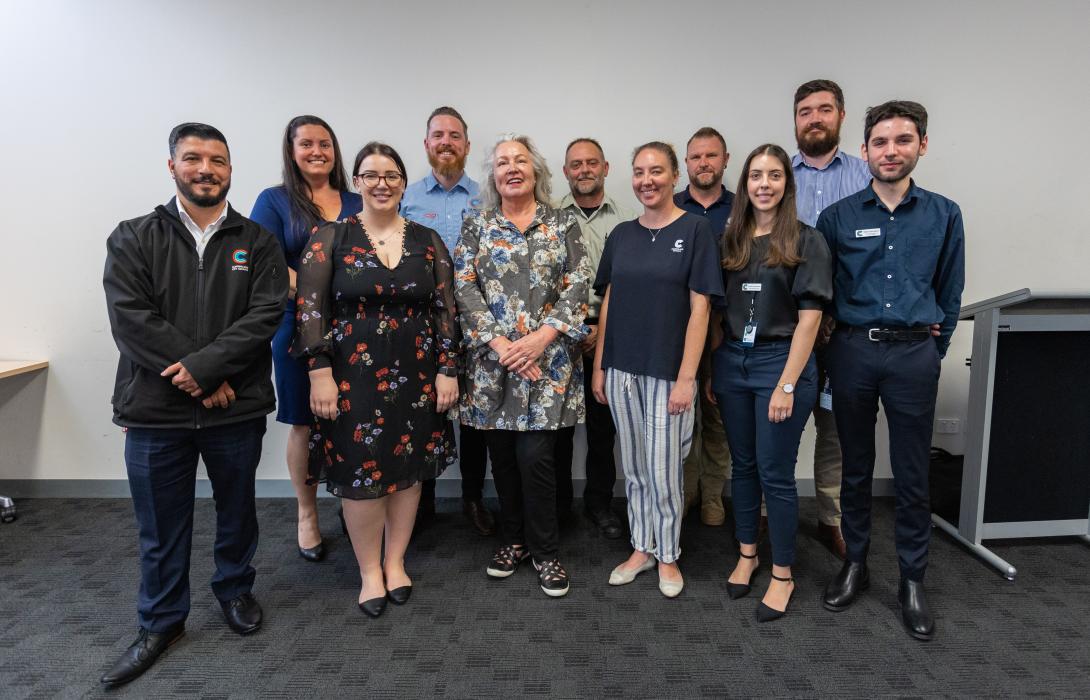 Group photo of smiling people. Photo credit: Cumberland Council, NSW