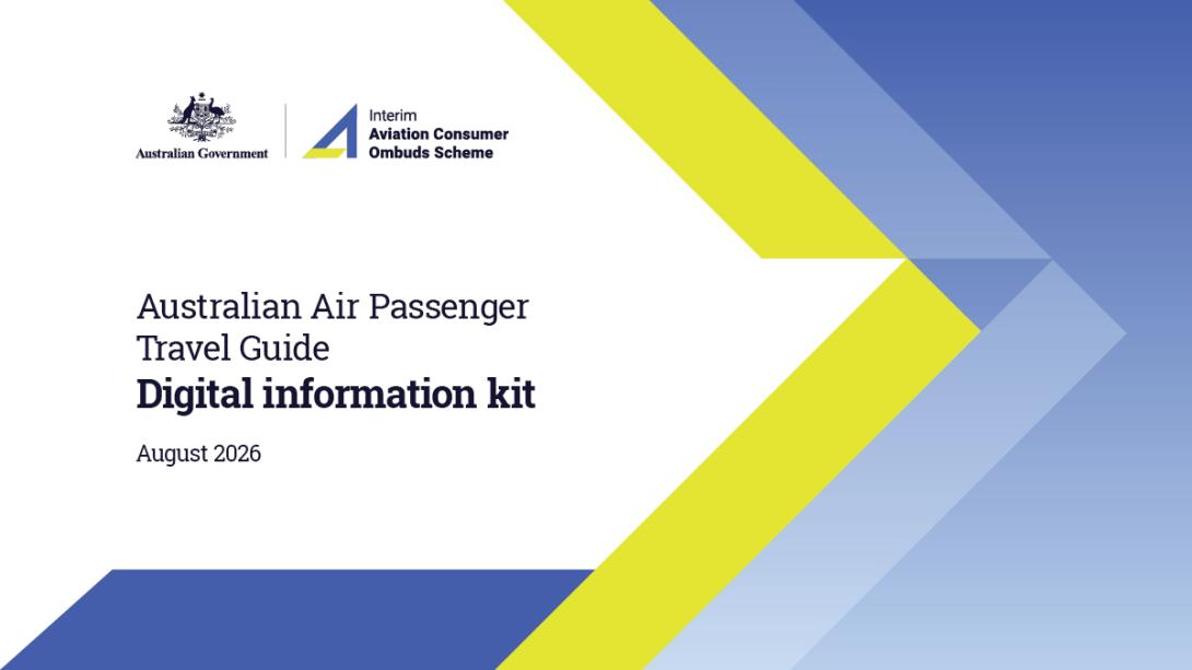 Australian Air Passenger Travel Guide Digital information kit