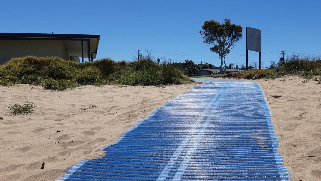 Beach accessibility improvements. Photo credit: Eurobodalla Shire Council, NSW
