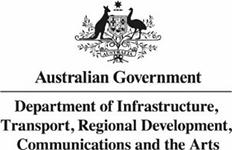 Australian Government Department of Infrastructure, Transport, Regional Development, Communications and the Arts logo