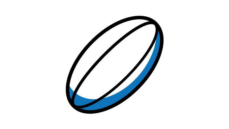 Icon representing a Rugby ball